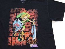 画像1: Nintendo ZELDA MAJORA'S MASK 3D ゼルダの伝説 ムジュラの仮面 リンク コットンTシャツ 黒 L (1)