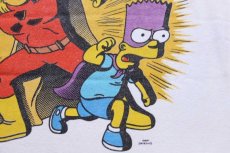 画像5: The Simpsons シンプソンズ BARTMAN AND RADIOACTIVE MAN ホーマー バート コットンTシャツ 白 XL (5)