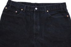 画像4: 90s USA製 Levi'sリーバイス 550 ブラック デニムパンツ w40★167 (4)