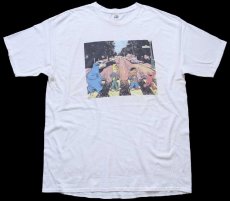 画像2: 00s SESAME STREETセサミストリート The Beatlesビートルズ Abbey Road パロディ コットンTシャツ 白 XL (2)