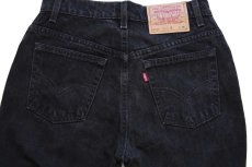 画像5: 90s USA製 Levi'sリーバイス 517 ブラック デニムパンツ 7 JR.M★ブーツカット (5)