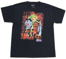 画像2: Nintendo ZELDA MAJORA'S MASK 3D ゼルダの伝説 ムジュラの仮面 リンク コットンTシャツ 黒 L (2)