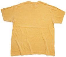 画像3: 00s LAS VEGAS NEVADA ひび割れプリント コットンTシャツ 後染め 黄 XL (3)