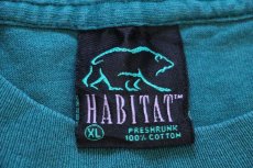 画像4: 90s USA製 HABITAT ドリームキャッチャー アート 両面プリント コットンTシャツ 緑 XL (4)