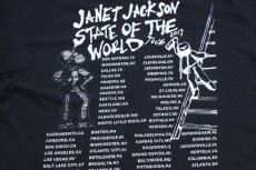 画像5: JANET JACKSON ジャネット ジャクソン STATE OF THE WORLD TOUR 2017 両面プリント コットン ツアーTシャツ 黒 XL (5)