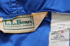 画像4: 80s USA製 L.L.Bean ナイロン アノラックパーカー 青 W-M (4)