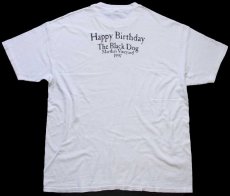 画像3: 00s Hanes Happy Birthday The Black Dog ブラックドッグ コットンTシャツ 白 XL (3)