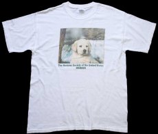 画像2: 00s The Humane Society of the United States MEMBER ドッグ コットンTシャツ 白 L (2)