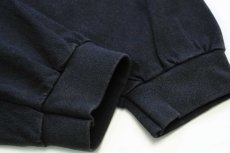 画像7: 90s USA製 NIKEナイキ COLORADO BUFFALOES ロゴ刺繍 モックネック コットン 長袖Tシャツ 黒 XL (7)