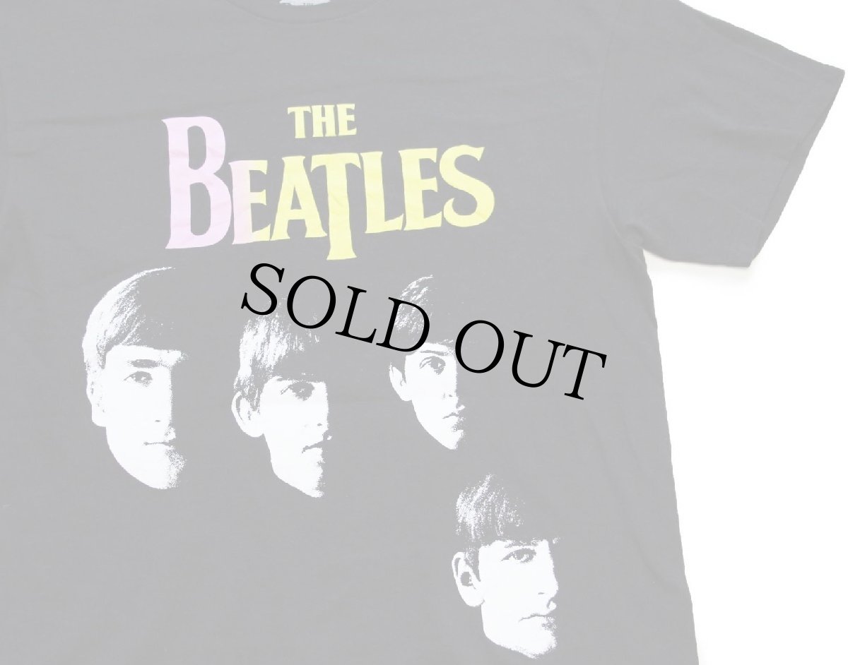 画像1: THE BEATLES ビートルズ コットン バンドTシャツ 黒 M (1)