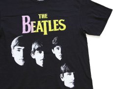 画像1: THE BEATLES ビートルズ コットン バンドTシャツ 黒 M (1)