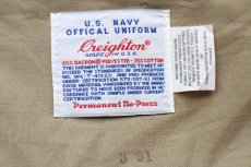 画像6: 90s USA製 米軍 U.S.NAVY Creighton チノパン カーキ w34★18 (6)