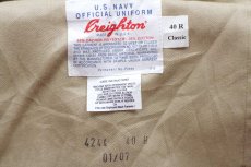 画像7: 90s USA製 米軍 U.S.NAVY Creighton チノパン カーキ 40R★19 (7)