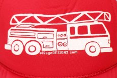 画像5: ファイア トラック 消防車 メッシュキャップ 赤 (5)