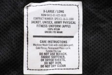 画像4: 米軍 U.S.ARMY APFU ロゴ刺繍 ナイロンジャケット 黒 XL-L★IPFU (4)