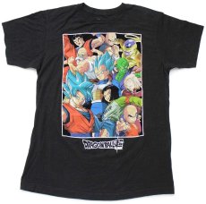 画像2: DRAGONBALL SUPER ドラゴンボール超 孫悟空 ベジータ キャラクター コットンTシャツ 黒 M (2)