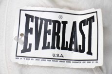 画像6: デッドストック★00s EVERLAST ロゴ刺繍 ツートン 切り替え コットンキャップ 生成り×紺 (6)