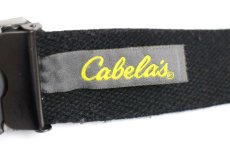 画像4: USA製 Cabela'sカベラス コットン ガチャベルト 黒 フリーサイズ (4)