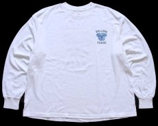 画像2: 80s USA製 BULLDOG TRACK ブルドッグ マスコット 長袖Tシャツ 白 XL (2)