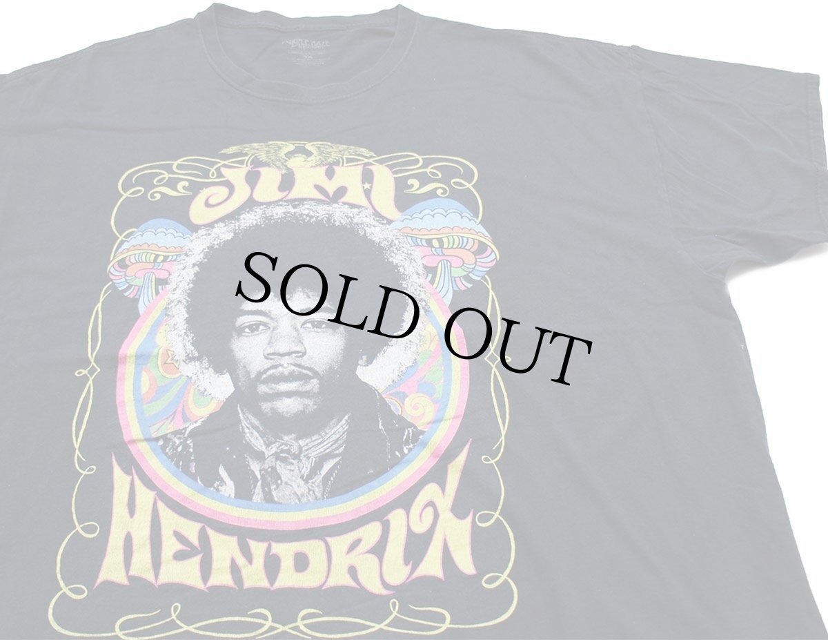 画像1: JIMI HENDRIX ジミ ヘンドリックス コットンTシャツ 黒 3X★特大 (1)