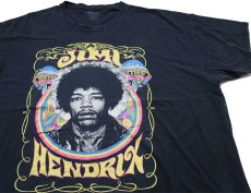 画像1: JIMI HENDRIX ジミ ヘンドリックス コットンTシャツ 黒 3X★特大 (1)