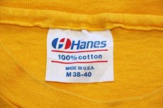 画像4: 80s USA製 Hanes THE greatest LOVERS ARE FROM Dowagiac ハート コットンTシャツ 濃黄 M (4)