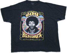 画像2: JIMI HENDRIX ジミ ヘンドリックス コットンTシャツ 黒 3X★特大 (2)