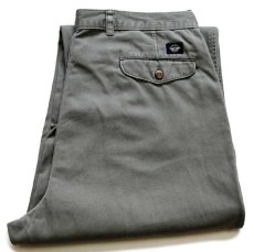 画像1: 90s DOCKERSドッカーズ ツータック コットン チノパン グレー w36 L34★Levi'sリーバイス (1)