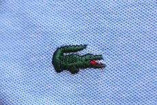 画像5: 90s IZOD LACOSTE ラコステ マルチカラー コットン 鹿の子 ポロシャツ サックス×イエロー×レッド (5)