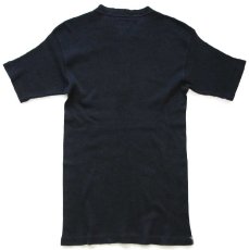 画像3: 90s イタリア製 Levi'sリーバイス ヘンリーネック コットン リブTシャツ 黒 L★ユーロ (3)