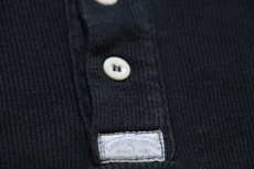 画像5: 90s イタリア製 Levi'sリーバイス ヘンリーネック コットン リブTシャツ 黒 L★ユーロ (5)