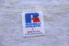 画像5: 80s USA製 RUSSELLラッセル NFL BUCCANEERS 刺繍 ヘンリーネック Tシャツ 杢ライトグレー L (5)