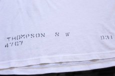 画像5: 80s U.S.NAVY ロゴ ステンシル リンガーTシャツ 白×ナス紺 (5)