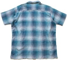 画像2: patagoniaパタゴニア A/C Shirts オンブレチェック 半袖 オーガニックコットン ガーゼシャツ LOG XL (2)