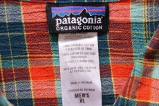 画像4: patagoniaパタゴニア A/C Shirts チェック 半袖 オーガニックコットン ガーゼシャツ TKD XL (4)