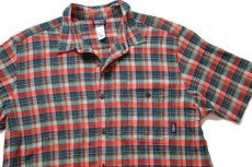画像3: patagoniaパタゴニア A/C Shirts チェック 半袖 オーガニックコットン ガーゼシャツ TKD XL (3)