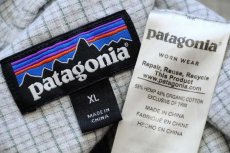 画像4: patagoniaパタゴニア Back Step Shirt バック ステップ チェック 半袖 ヘンプ×オーガニックコットンシャツ XL (4)