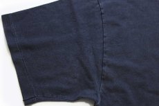 画像6: 90s USA製 Hanes DEOMI ひび割れプリント コットンTシャツ 黒 フェード L (6)
