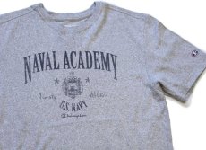 画像1: Championチャンピオン U.S.NAVY NAVAL ACADEMY Tシャツ 杢グリーングレー (1)