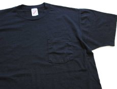 画像1: 90s USA製 JERZEES 無地 ポケットTシャツ 黒 L (1)