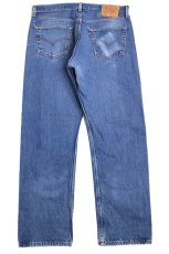 画像3: 00s メキシコ製 Levi'sリーバイス 501 ダメージ&ペンキ飛び デニムパンツ ヒゲ w34 L30★SDP2723 (3)