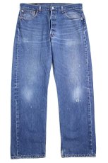 画像2: 00s メキシコ製 Levi'sリーバイス 501 ダメージ&ペンキ飛び デニムパンツ ヒゲ w34 L30★SDP2723 (2)