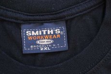 画像5: 00s SMITH'S WORKWEAR 無地 コットン ポケットTシャツ 黒 2XL★特大 (5)