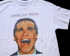 画像1: AMERICAN PSYCHO アメリカン サイコ コットンTシャツ 白 L (1)