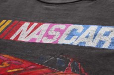 画像5: 90s NASCAR GO FAST,TURN LEFT! コットンTシャツ 黒 フェード (5)