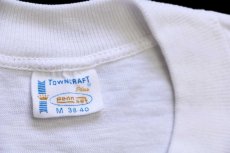 画像4: 70s TOWNCRAFT 無地 コットン ポケットTシャツ 白 M (4)