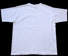 画像3: 90s USA製 GAPギャップ 二段中抜きプリント コットンTシャツ 白 XL (3)