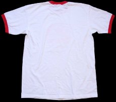 画像3: 00s THE CHERRY HUT BEULAH,MI コットン リンガーTシャツ 白×赤 L (3)