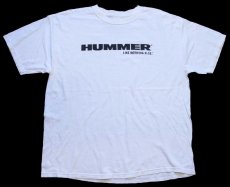 画像2: 00s HUMMER ハマー LIKE NOTHING ELSE. ロゴ コットンTシャツ 白 XL (2)