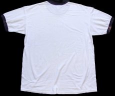 画像3: 00s LMTC WASHINGTON,D.C.2002 ワシントンDC ひび割れプリント コットン リンガーTシャツ 白×ナス紺 XL (3)